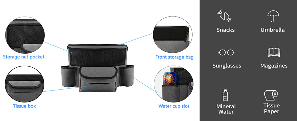 Universal Automotive Storage Valet Bag - Black