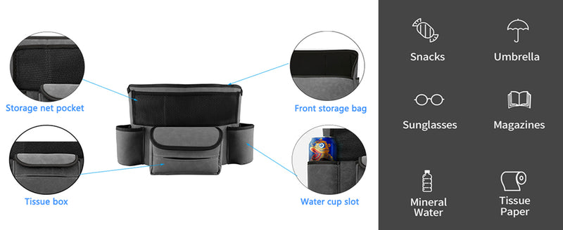 Universal Automotive Storage Valet Bag - Black