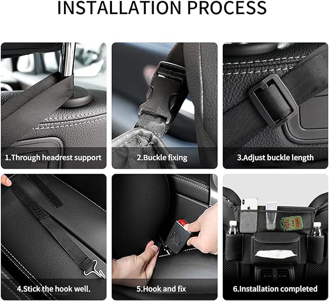 Universal Automotive Storage Valet Bag - Black